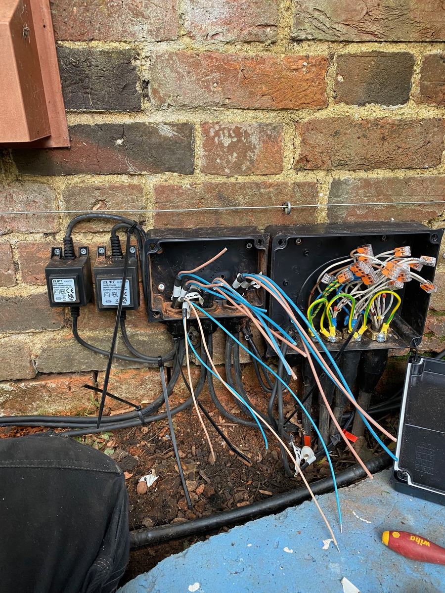Rewiring the garden lighting circuit